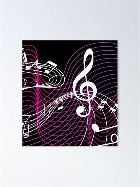 Music Notes Poster By Meeechelle Redbubble
