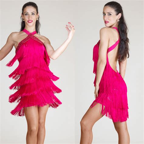 Virginiana Latin Fringe Ballroom Salsa Dress Special Order Dance Dress Dance Dresses Latin