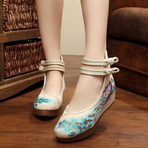 2017 Fashion Women Shoes Chinese Style Old Beijing Mary Jane Flats