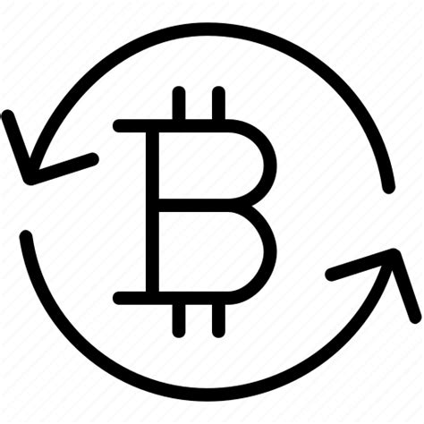 Arrows Bitcoin Circle Currency Finance Refresh Renew Icon