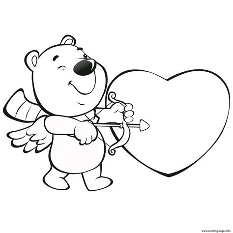 Select from 35970 printable crafts of cartoons, nature, animals, bible and many more. Cupid Bear Valentines S8d9f Coloring Pages Printable