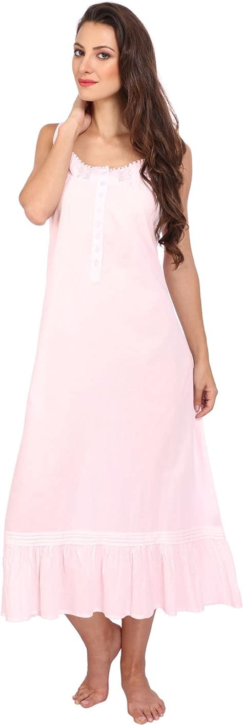 Miss Lavish Victorian Style Nightgown Long Sleeveless Sleepwear Women