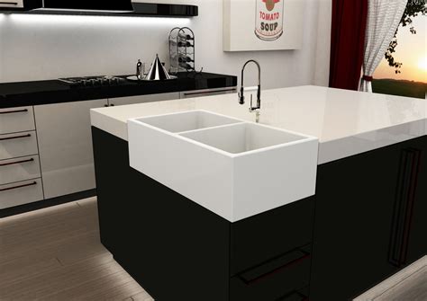 Changing out your kitchen counters and want to relocate the sink? Corner sink for kitchen islands | Remodeling Industry News ...