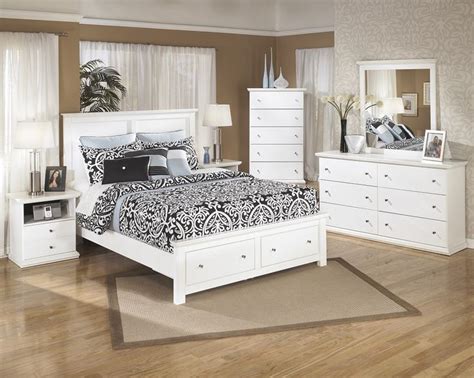 Featuring a sleek modern look, dressed in fresh white, it will be a sunny add. Bostwick Shoals Storage Collection B139 Bedroom Set ...