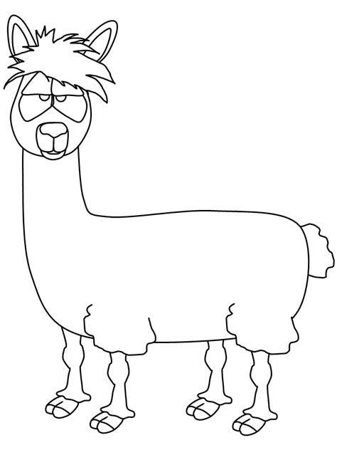Llama Animals Coloring Pages Coloring Page Book