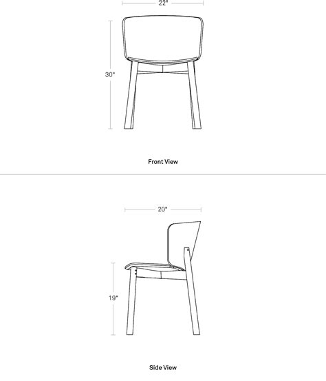 If large, swiveling or castored chairs are used, adjust accordingly. Curved Back Modern Wood Dining Chair | Blu Dot