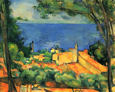 L'Estaque with Red Roofs, 1885 - Paul Cezanne - WikiArt.org