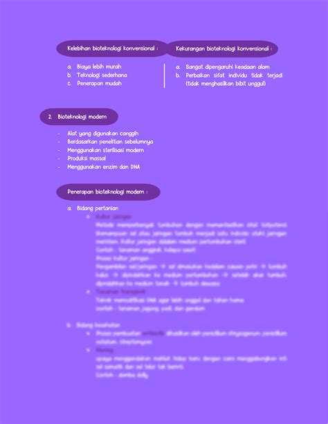 SOLUTION: Bioteknologi tradisional dan bioteknologi modern - Studypool
