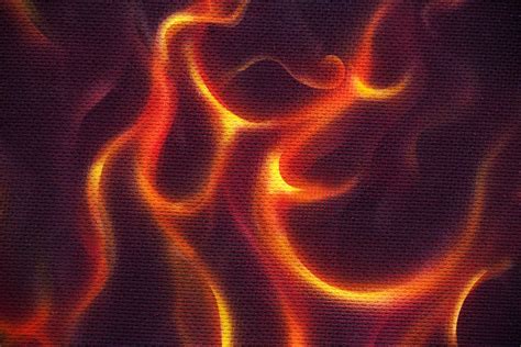 Ornamental Fire Painting Digital Art By Jozef Klopacka Pixels