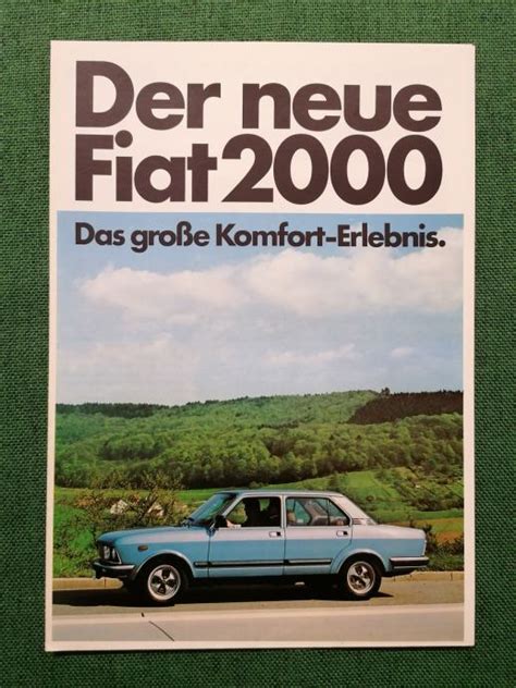 Original Prospekt Fiat 132 2000 Iz 5 Mj 1977 Godine Brochure