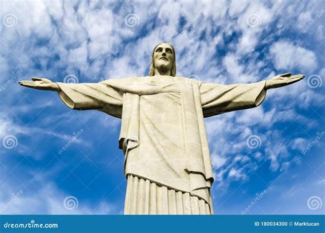 Christ The Redeemer Statue On The Corcovado Mountain Rio De Janeiro