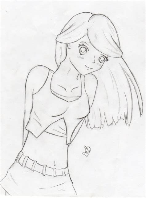 Anime Girl Body Drawing At Explore Collection Of