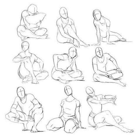 Some Poses For The Person To Draw