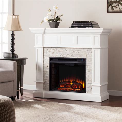 The cartwright convertible electric fireplace is a traditional looking electric fireplace that will bring an attractive and authentic feature to your home. Amesbury 45.5 in. W Corner Convertible Electric Fireplace ...