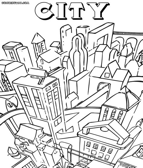 City coloring pages | Coloring pages to download and print