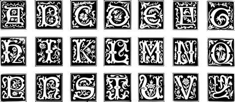 Free delivery for many products! Clipart - Decorative Letter Set