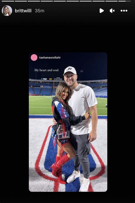 Josh Allens Girlfriend Brittany Williams Celebrates Bills