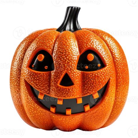 Happy Halloween Pumpkin On Treat Or Trick Scary Jack O Lantern Funny Faces Design Elements
