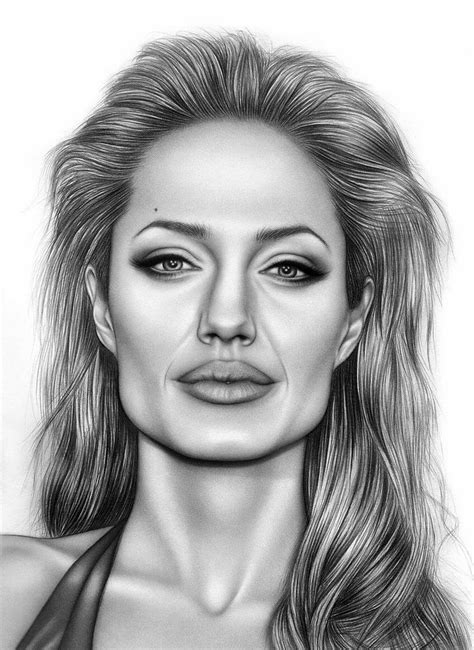 Angelina Jolie Retratos De Celebridades Desenhos De Celebridades