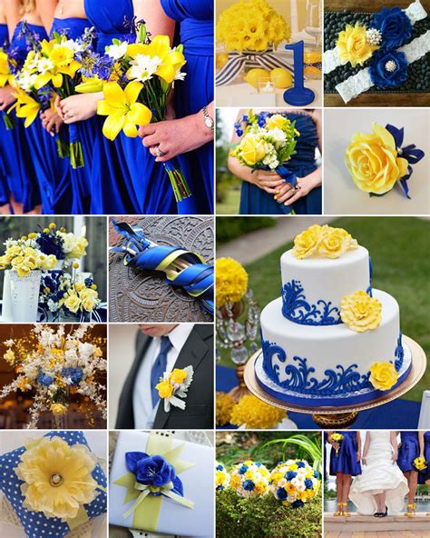 Blue And Yellow Weddings