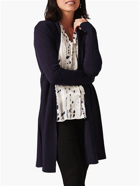 Phase Eight Lili Longline Cardigan Navy At John Lewis And Partners