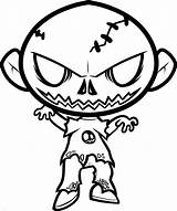 Zombie Coloring Halloween Clipartmag sketch template
