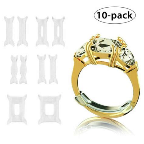 10 Pack Ring Size Adjuster For Loose Rings Jewelry Guard Spacer Sizer