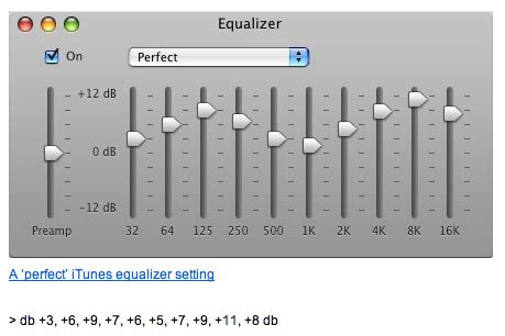 The processor features signal sensing for. iTunes Equalizer - the Best iTunes Equalizer settings