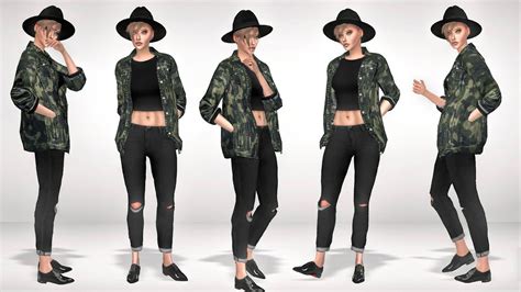 30 Days Of Ootd “the Rewind”by Mxfsims Day 15 Tomboy• Hat Xx
