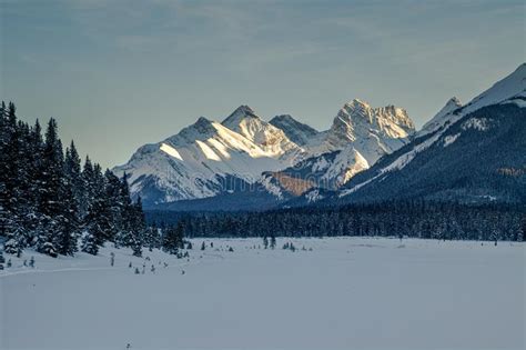 Sunset In The Mountains Of Spray Valley Provincial Park In Kananaskis