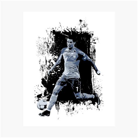 Cristiano Ronaldo Juventus Pixel Art Canvas Print Ph