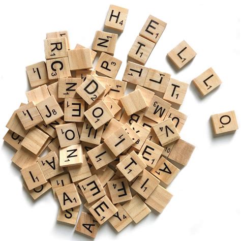 500 Scrabble Wood Tiles Letters For Crafts Making Alphabet Coasters