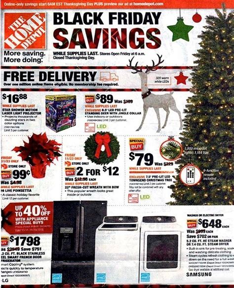 Be sure to leave with plenty of time to wait just in case there. Home Depot Black Friday Ad 2019 | Deals, Store Hours & Ad ...