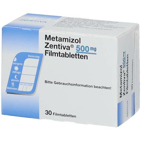 metamizol zentiva  mg filmtabletten  st shop apothekecom