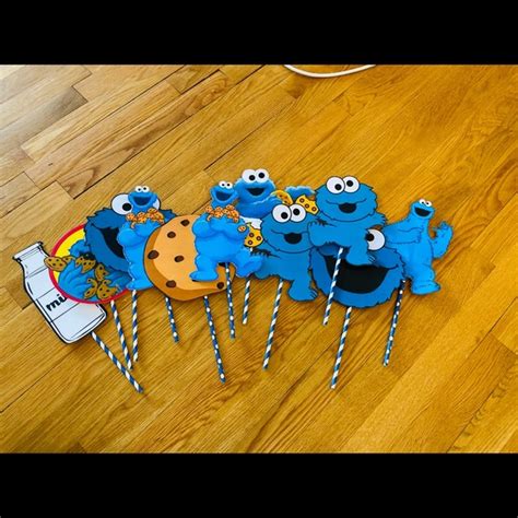 Party Supplies Cookie Monster 1st Birthday Decorations Poshmark