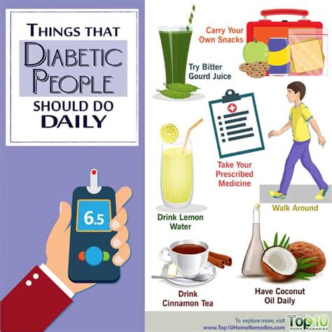 10 Things That Diabetic People Should Do Daily Top 10 Home Remedies