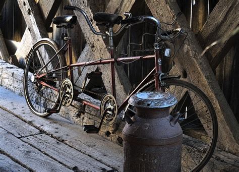 Antique Bicycle Built For Two Free Stock Photo Public Domain Pictures