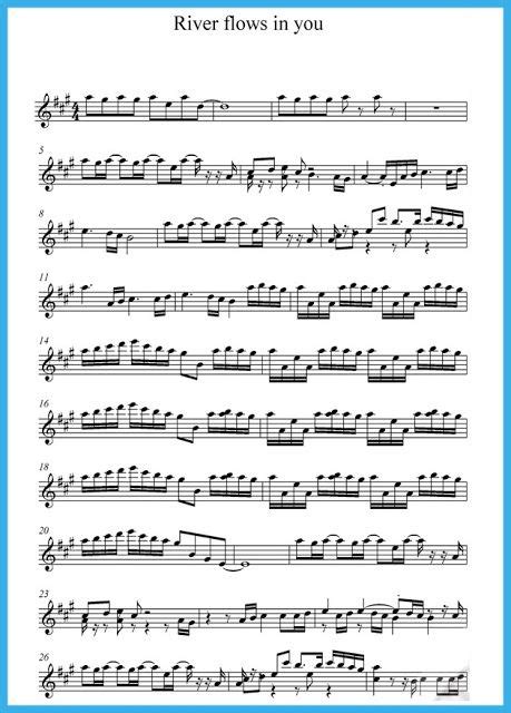 If you need professional help with completing any kind of homework, online essay help is the right place to get it. Music score of "River flows in you" | Free sheet music for ...