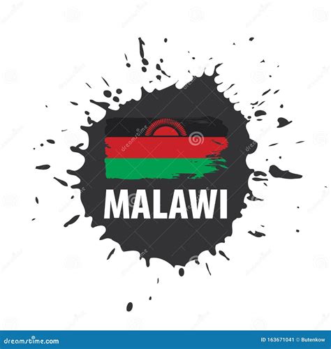 Malawi Flag Vector Illustration On A White Background Stock Vector