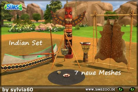 Blackys Sims 4 Zoo Indian Decor Set By Sylvia60 • Sims 4 Downloads
