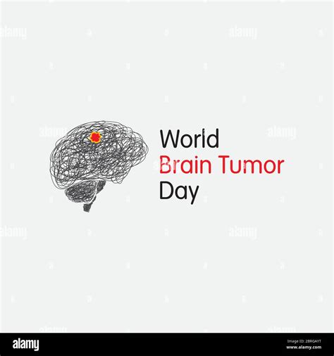 World Brain Tumor Day Vector Illustration Use For Greeting Card