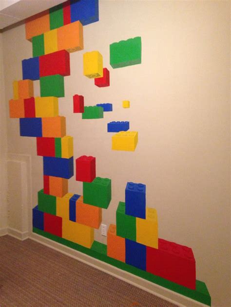 Painted A Lego Mural In My Daughters Play Room Lego Room Decor Lego