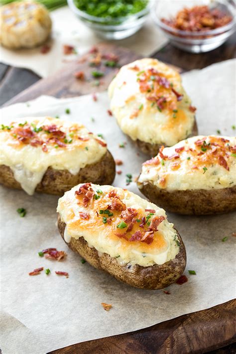 Ways to cook a baked potato depending on size, a potato will need about 60 to 90 minutes to bake in the oven, or 6 to 12 minutes in the microwave. Twice Baked Potatoes | The Cozy Apron