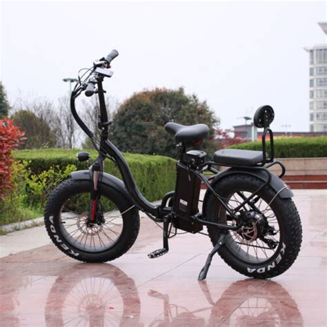 1000w48v Two Seater Fat Tire Folding Electric Bicycle Ebike Scooter