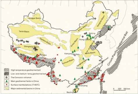 The Distribution Map Of Geothermal Resources In China 25 Download