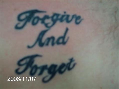 Forgive And Forget Tattoo By Imadevice On Deviantart