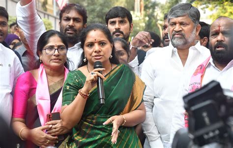 Ready To Face Any Probe Kcrs Daughter Kavitha On Delhi Excise Policy