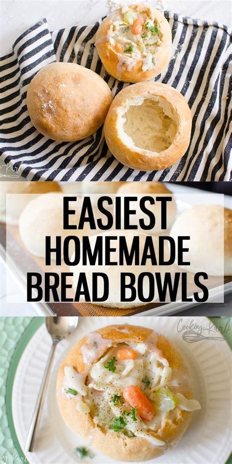 Bread Bowl Recipe With Images Homemade Bread Bowls Bread Bowl