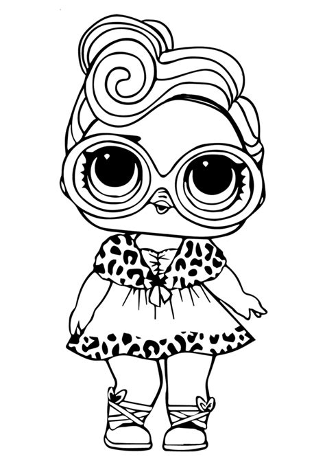 Free Printable Lol Doll Coloring Pictures Dollface | Unicorn coloring