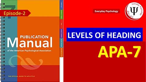 Level of Headings in APA 7th ed. - YouTube